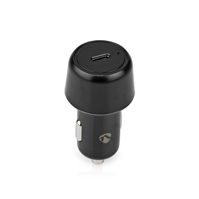 Nedis Billaddare | 30 W | 2.0 / 3.0 A | Antal utgångar: 1 | Port typ: USB-C™ | Automatiskt val av Spänning