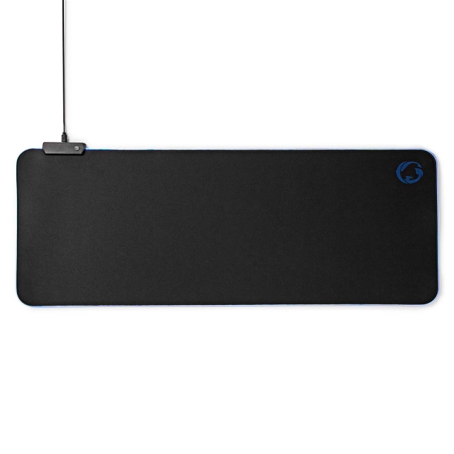 Nedis Gaming musmatta | Gummi / Mikrofiber | Svart