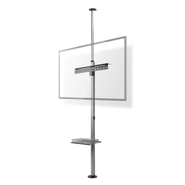Nedis Fullt rörligt TV Stativ | 37 - 70 " | Maximal skärmvikt som stöds: 30 kg | Går att tilta | Roterbar | Justerbar förinställda höjder | Aluminium / Stål | Silver / Svart