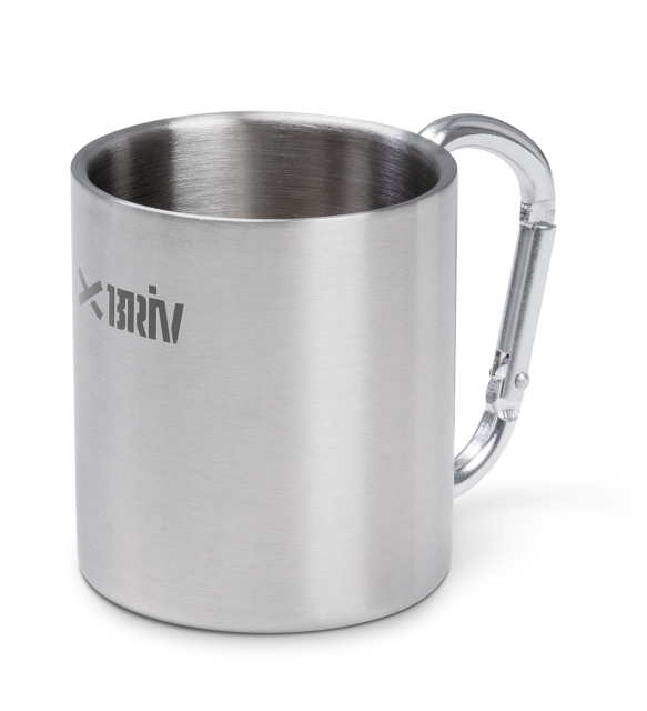 Stålmugg med karbinhake 220 ml