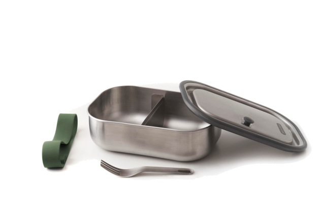 Black+Blum Lunchlåda, Stor, Rostfritt stål, 1000 ml, Oliv