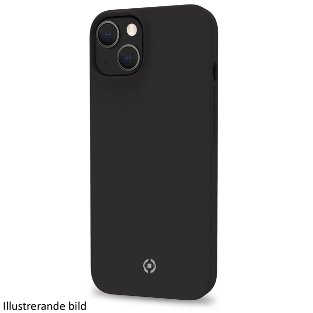 Celly Cromo Soft rubber case iPhone 15 Svart