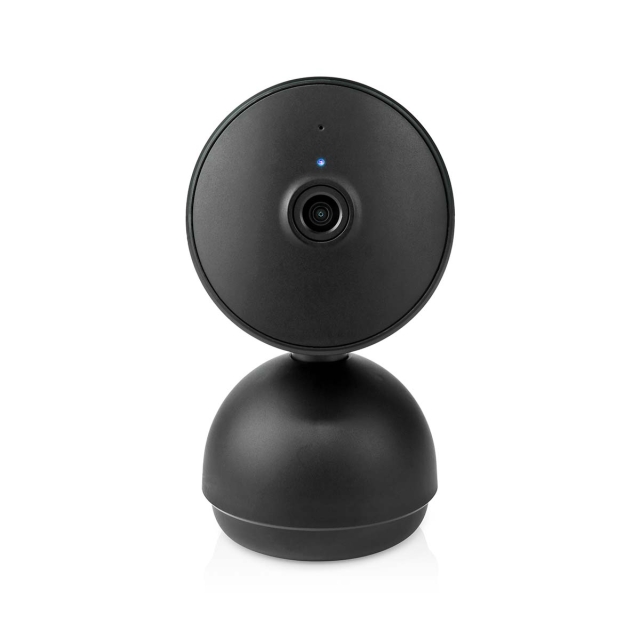 Nedis SmartLife Inomhus Kamera | Full HD 1080p | Panorera lutning | microSD (ingår inte) / Molnlagring (tillval) / Onvif | Med rörelsesensor | Nattsikt | Svart