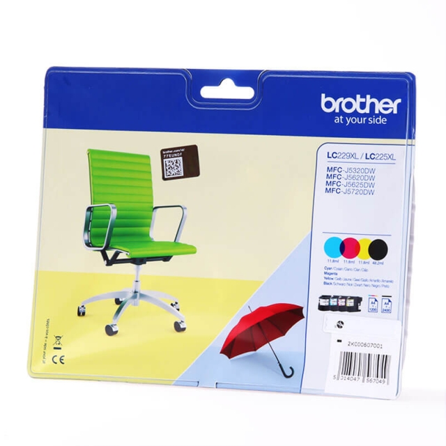 Brother Bläck LC229XLVALBPDR LC-229XL Multipack