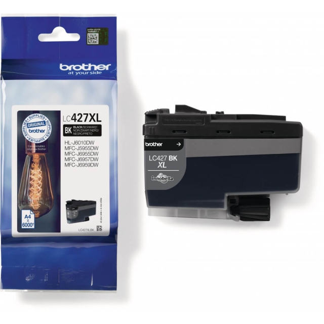 Brother Bläck LC427XLBK LC-427 Svart Hög Kapacitet