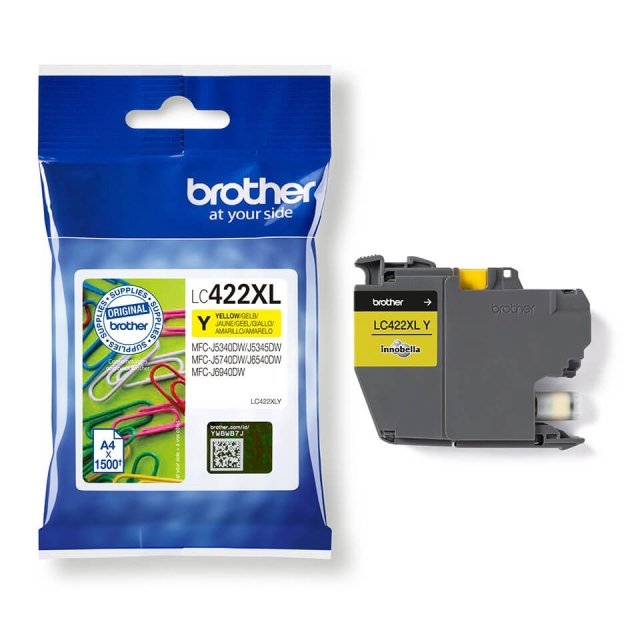 Brother Bläck LC422XLY LC-422 Gul