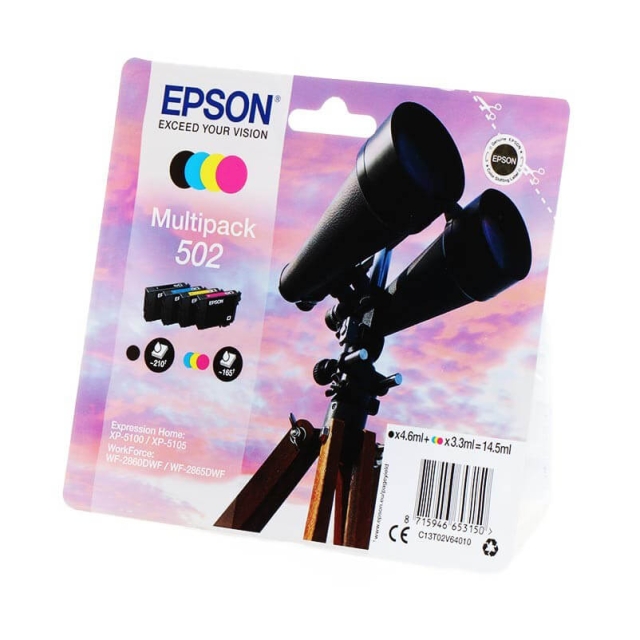 EPSON Bläck C13T02V64010 502 Multipack, Binoculars