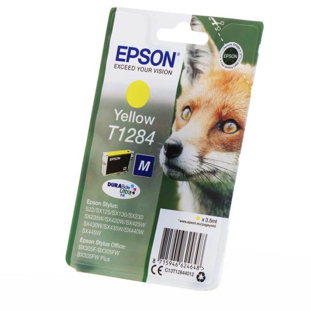 EPSON Bläck C13T12844012 T1284 Gul, Räv