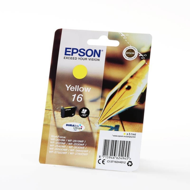 EPSON Bläck C13T16244012 16 Gul, Penna och Korsord