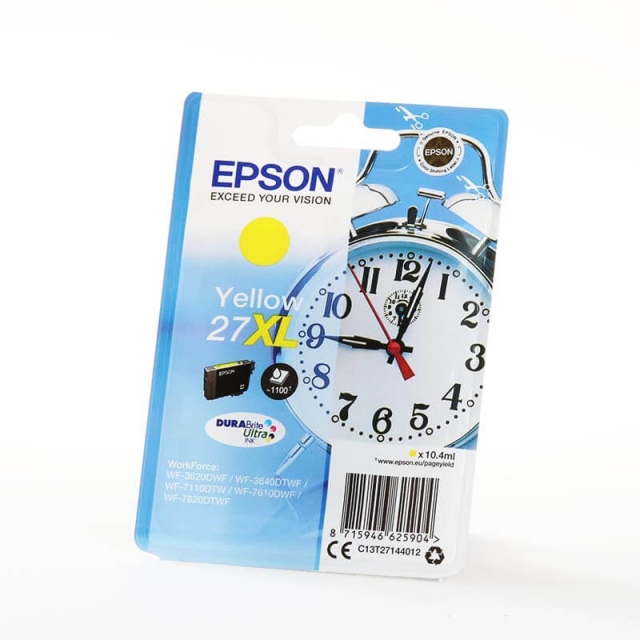 EPSON Bläck C13T27144012 27XL Gul, Väckarklocka