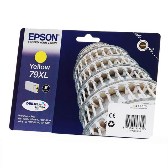 EPSON Bläck C13T79044010 79XL Gul, Tower of Pisa