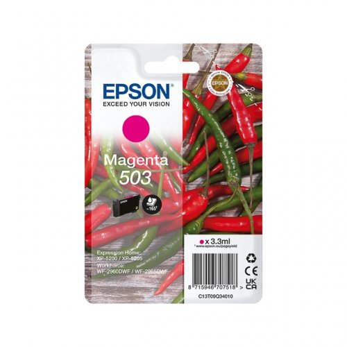 Epson Bläck C13T09Q34010 503 Magenta, Chili
