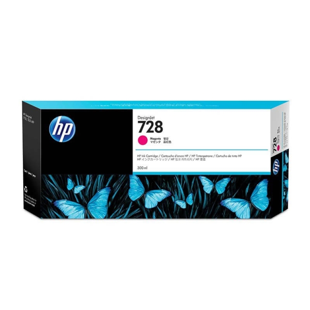 HP Bläck F9K16A 728 Magenta 300ml