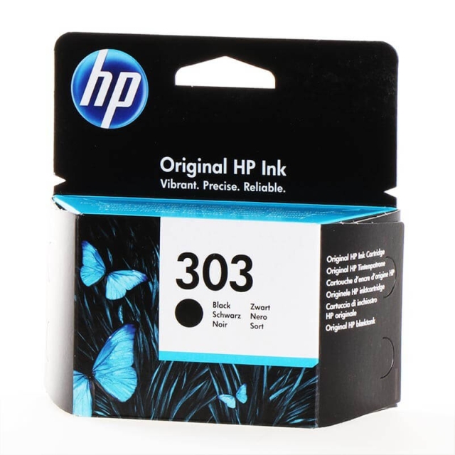 HP Bläck T6N02AE 303 Svart