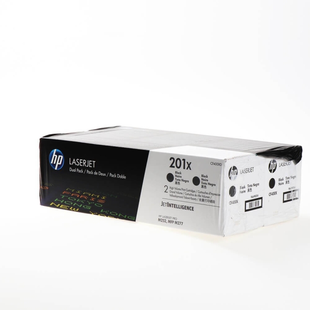 HP Toner CF400XD 201X Svart, 2-pack