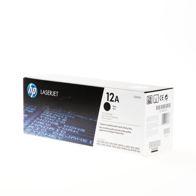 HP Toner Q2612A 12A Svart