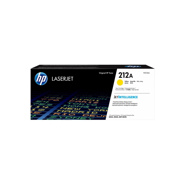 HP Toner W2122A 212A Gul