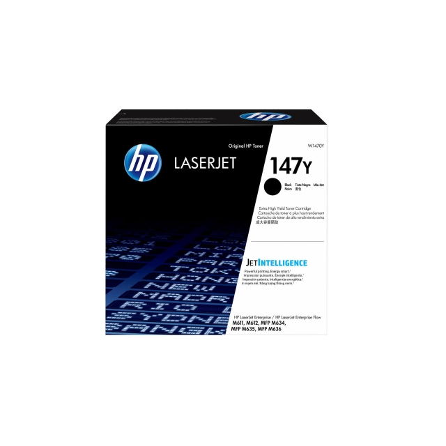 HP Toner W1470Y 147Y Svart
