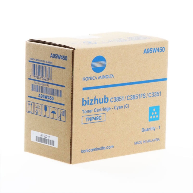 Konica Minolta Toner A95W450 TNP49 Cyan