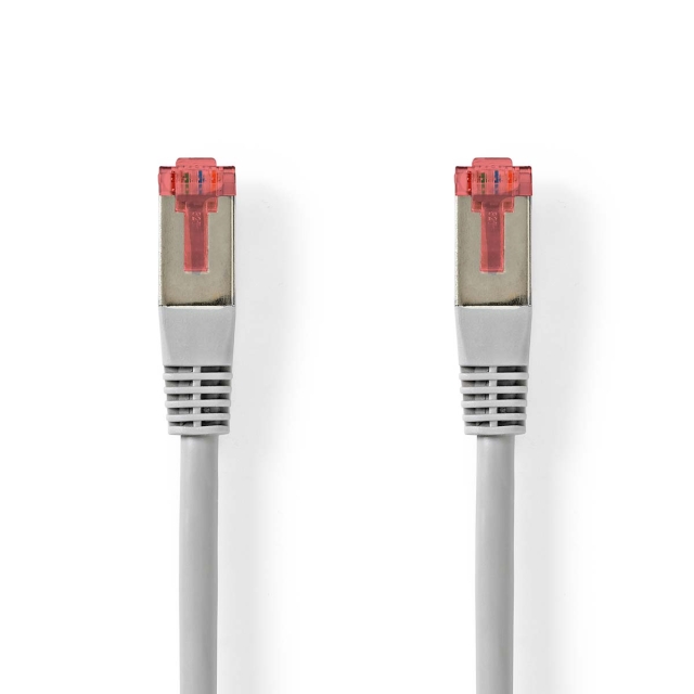 Nedis CAT6 Nätverkskabel | RJ45 hane | RJ45 hane | SF/UTP | 1.00 m | Rund | PVC | Grå | Label