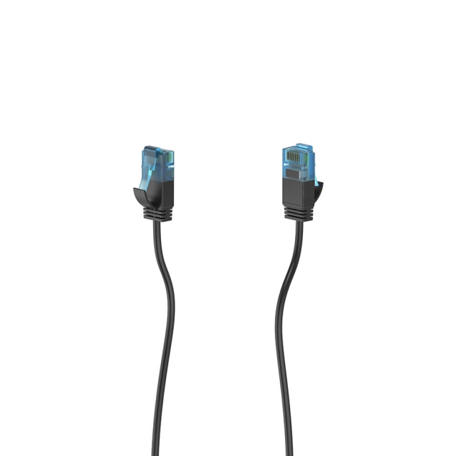 Hama Nätverkskabel CAT6a Slim U/UTP 0,25m Svart