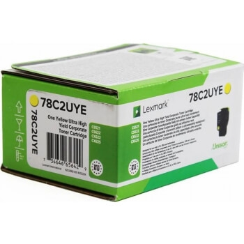 Lexmark Toner 78C2UYE Gul Ultra High Yield, Corporate Return