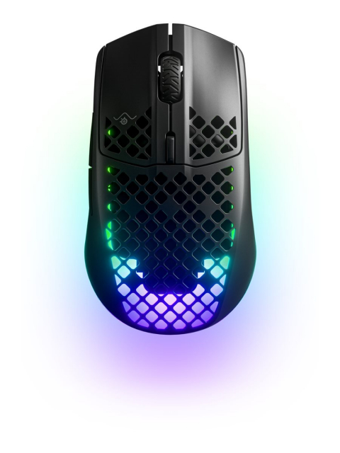 SteelSeries Aerox 3 2022 Edition - Optisk Trådlös Gamingmus, Svart