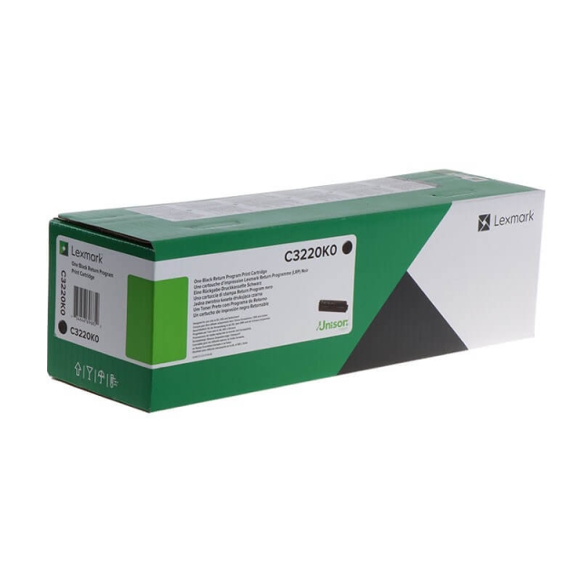 Lexmark Toner C3220K0 Svart, Return