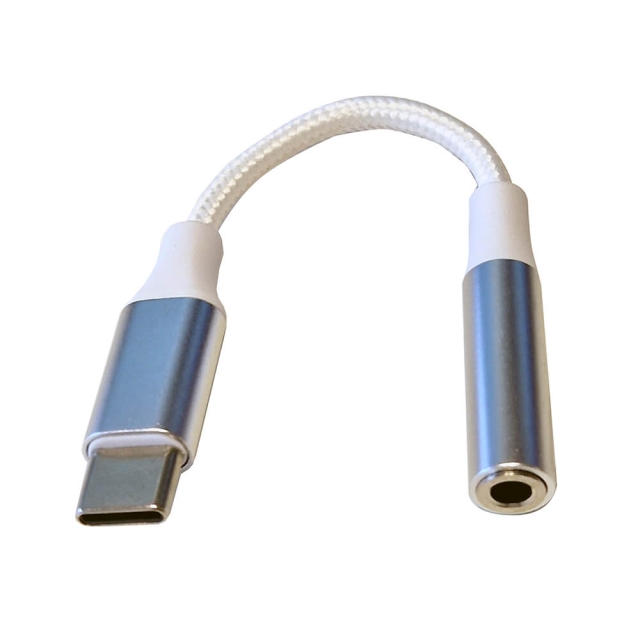 Gear Adapter Audio USB-C till 3,5 mm Stereo Vit