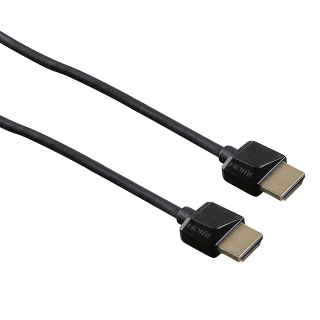 HAMA Kabel HDMI Ethernet Flexislim Svart 1.5m