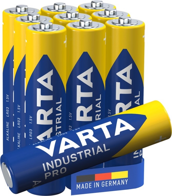 Varta LR03/AAA (Micro) (4003) batteri, 10 st. box alkaliskt manganbatteri, 1,5 V