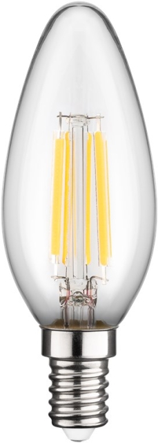 Goobay LED-lampa med glödtråd, 6 W sockel E14, varmvit, ej dimbar