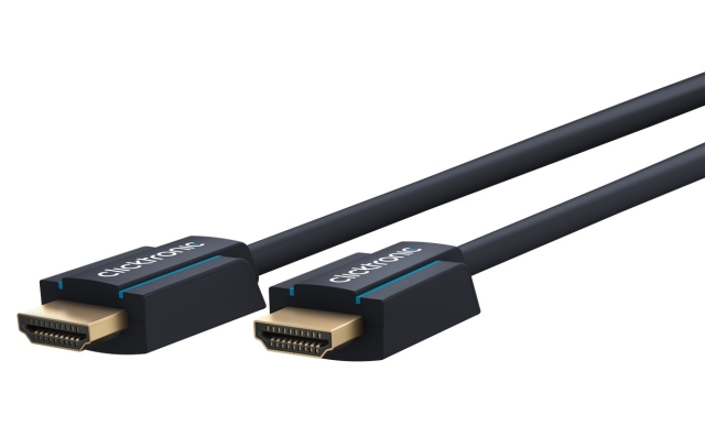 ClickTronic Höghastighets HDMI™-kabel med Ethernet Premiumkabel | 1x HDMI™-kontakt  1x HDMI™-kontakt | 7,5 m | UHD 4K @ 60 Hz