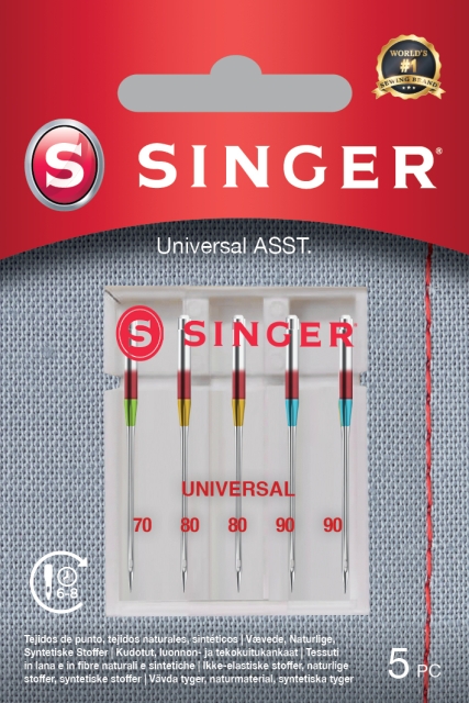 Singer universal nålsortiment, 5 st