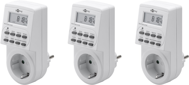 Goobay Set med 3, digital timer Lättanvänd digital timer