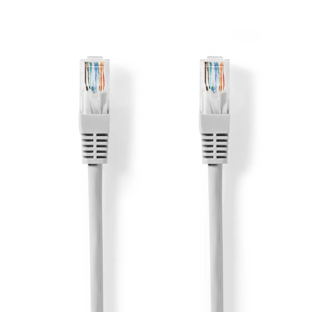 Nedis CAT5e nätverkskabel | U/UTP | RJ45 hane | RJ45 hane | 15.0 m | Rund | PVC | Grå | Label