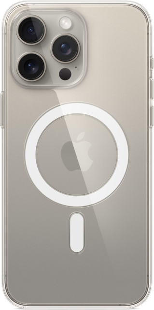 Apple iPhone 15 Pro Max genomskinligt fodral med MagSafe, transparent