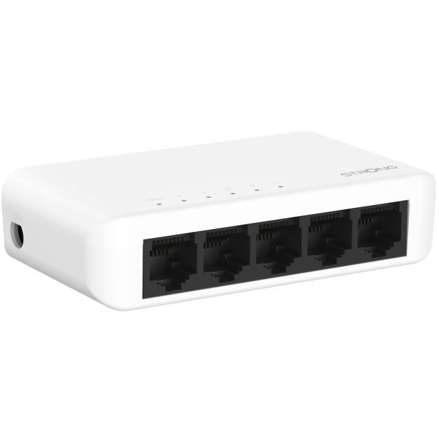 Strong 5-port Gigabitswitch Vit