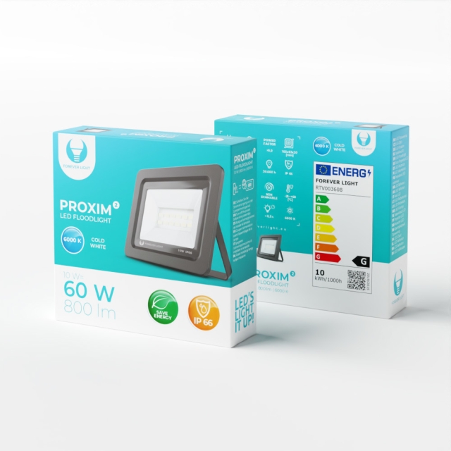 Forever Light PROXIM II - LED-Strålkastare, 10W |6000K| IP66