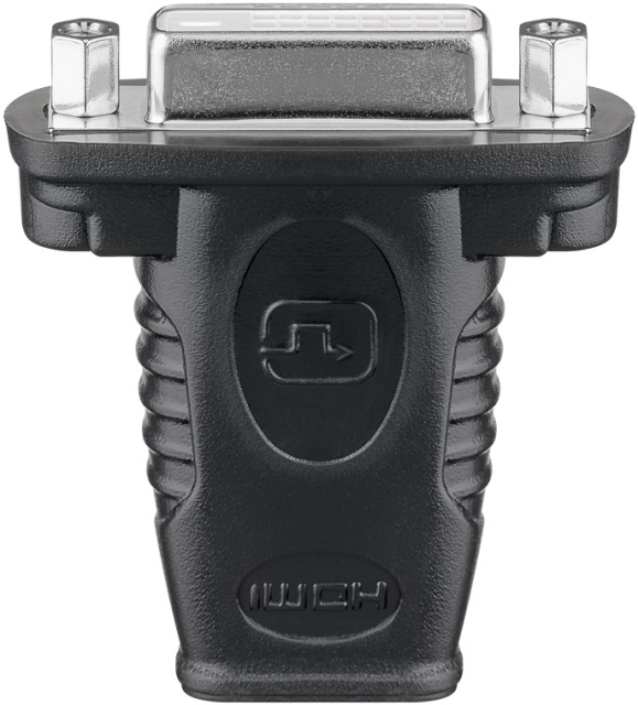 Goobay HDMI™/DVI-I-adapter, förnicklad HDMI™-uttag (typ A) > DVI-I-uttaget Dual Link (24 + 5 stift)