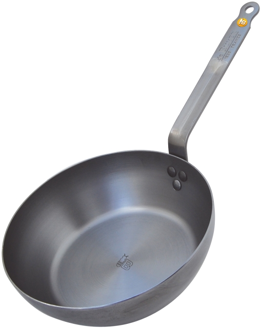 De Buyer Mineral B Element -stekpanna "rustic", kolstål, 28 cm
