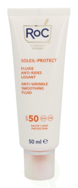 ROC Soleil-Protect Anti-Wrinkle Smoothing Fluid SPF50+ 50 ml Visibly Reduces Wrinkles