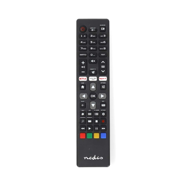 Nedis Ersättnings Fjärrkontroll | Passar till: Philips | Förprogrammerad | 1 Enhet | Amazon Prime / Netflix Knapp / Rakuten TV Button / Smarthub knapp | Infraröd | Svart
