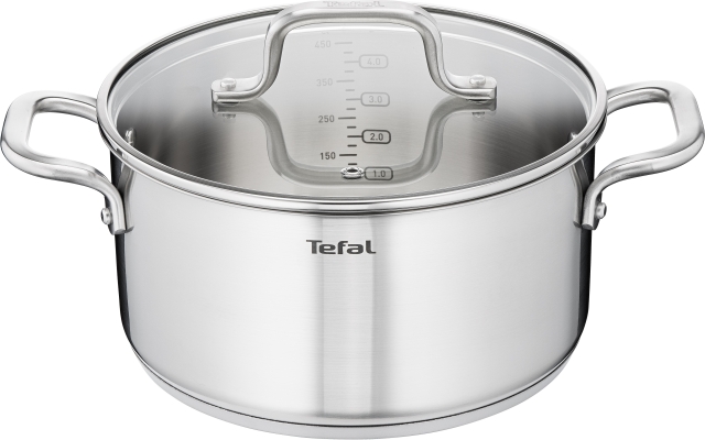 Tefal Virtuoso gryta, 24 cm / 5,3 L, rostfritt stål