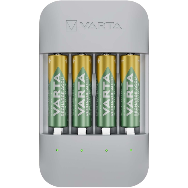 Varta Batteriladdare Eco Charger Pro Recycled inkl. 4x AA 2100 mAh