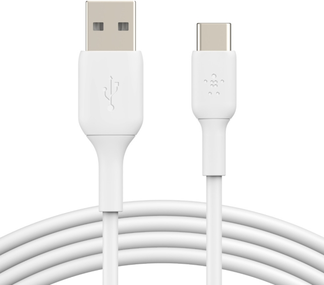 Belkin BOOST CHARGE™ USB-A - USB-C-kabel, 2m, vit