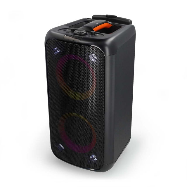 Nedis Bluetooth® Party Speaker | Maximal batteritid: 5 timmar | 240 W | Bärhandtag | Festljus | Equalizer | Orange / Svart