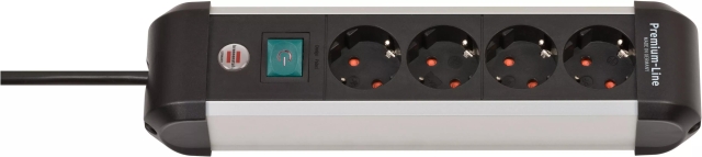 Brennenstuhl Premium Alu-Line extension lead with switch 4-way 1.8m