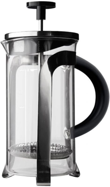 Aerolatte presspanna, stål, 0,35L