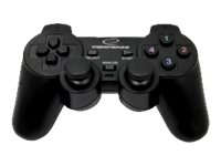 Esperanza Gamepad PC Sony PS2 och PS3 Svart